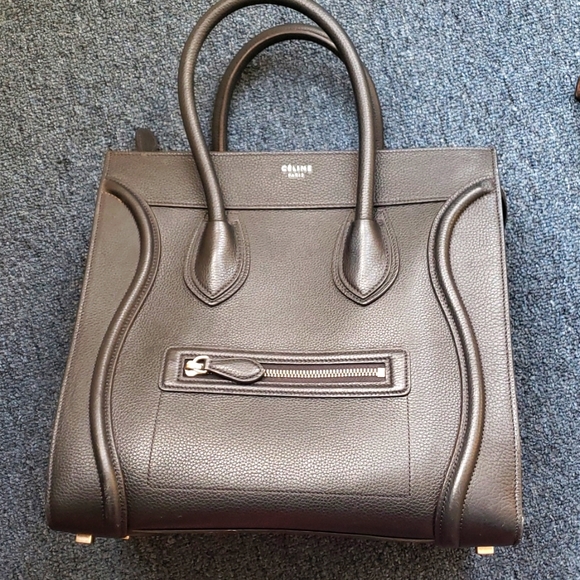 Celine Mini Bag in black pebble - Picture 1 of 14